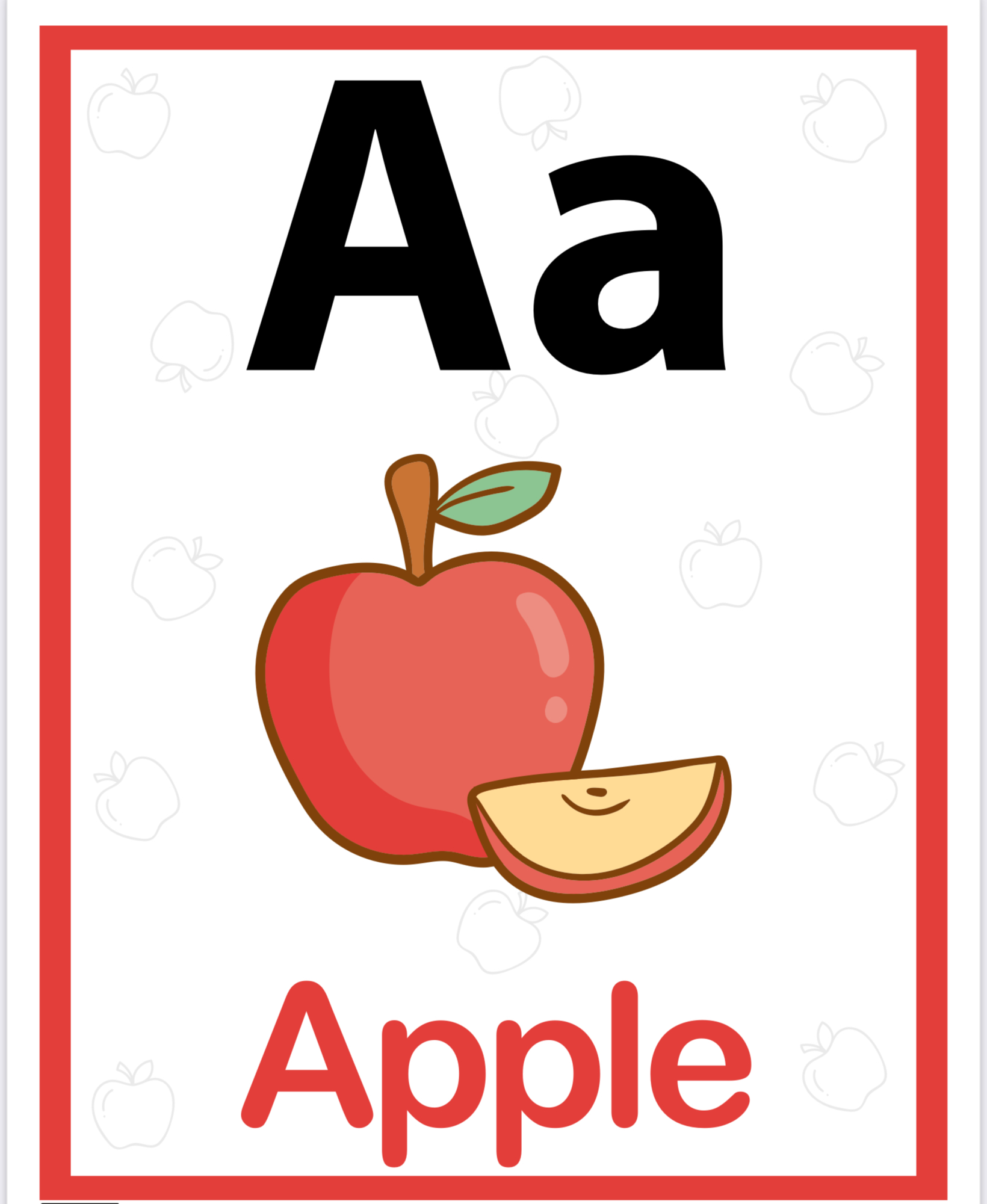 الحروف الإنجليزية للأطفال 